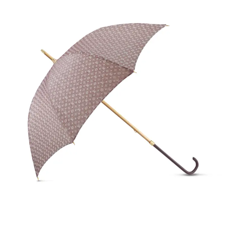 Patterned Brown Umbrella