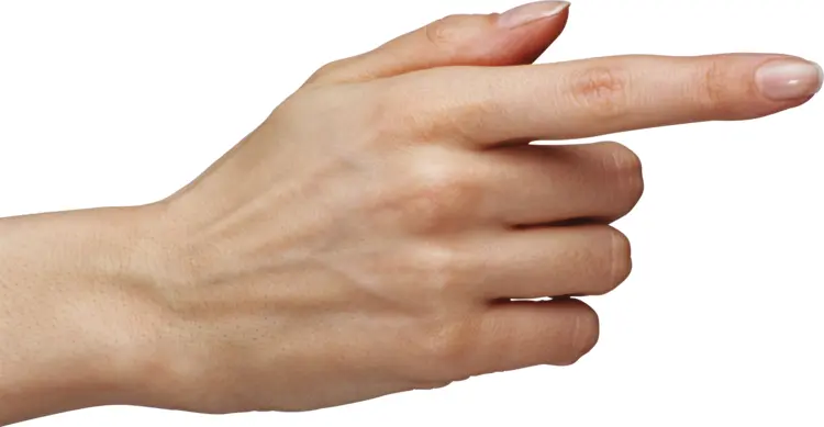 Hand Pointing to the Right