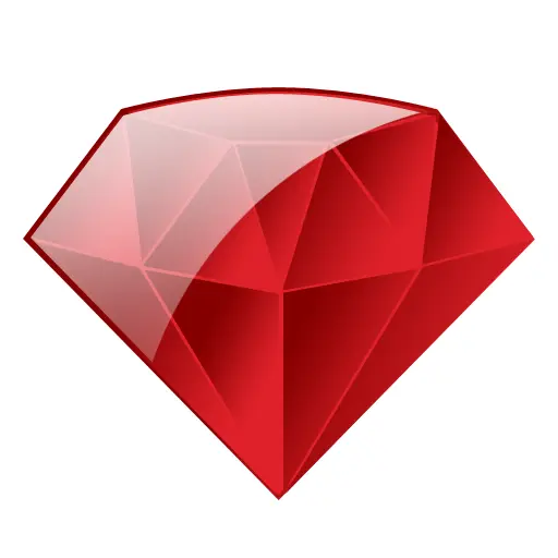Shiny Red Faceted Gem