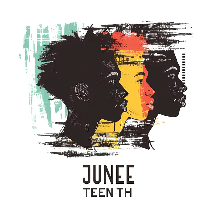Juneteenth Silhouettes Art