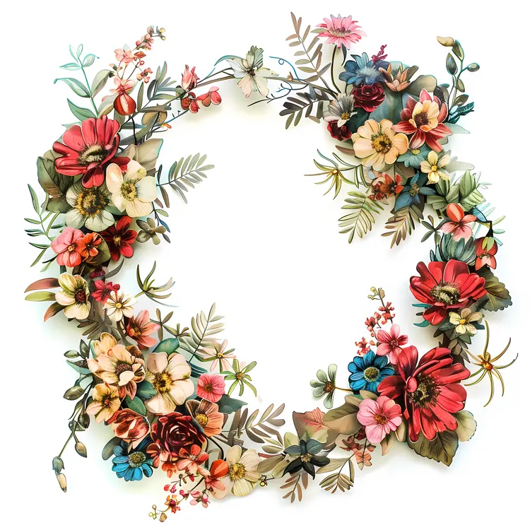 Delicate Floral Wreath for Subtle Decor