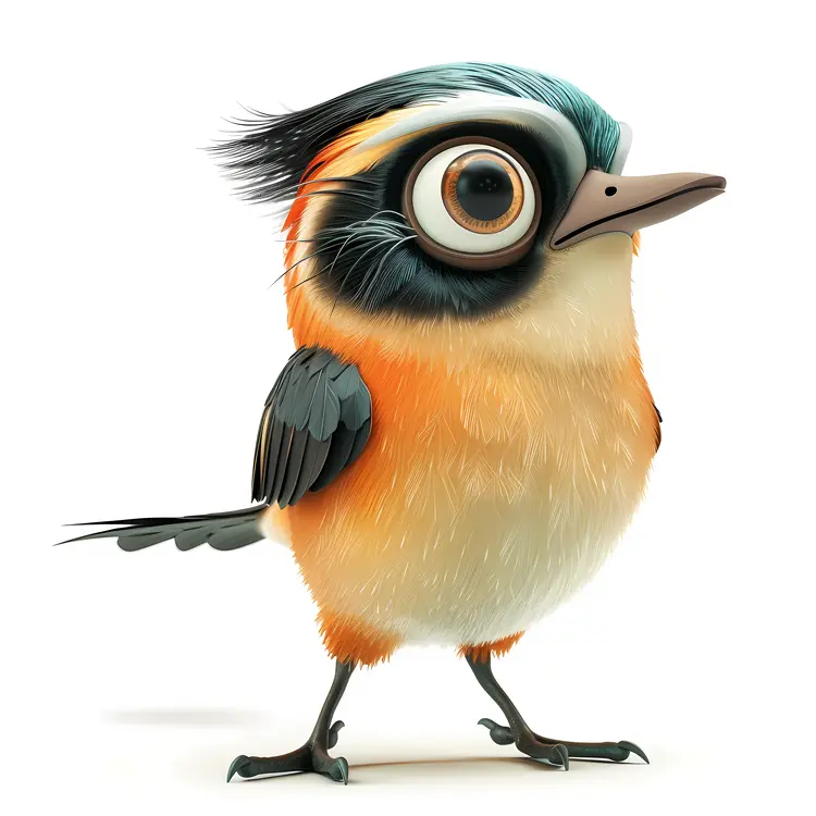 Cute Bird with Big Eyes
