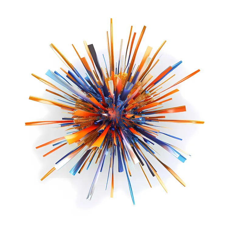 Colorful Abstract Burst in Dynamic Art Style