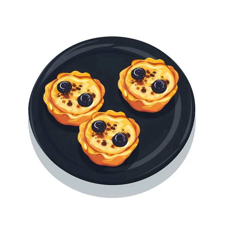 Mini Quiches with Blueberries