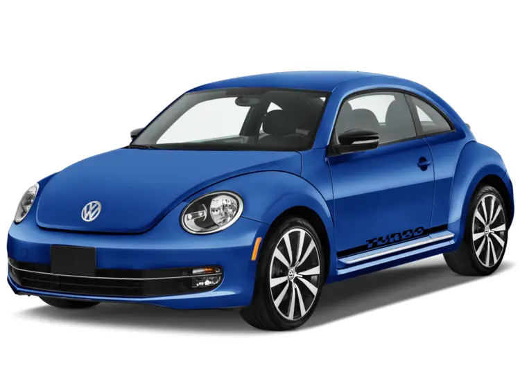 Blue Volkswagen Beetle Turbo Car