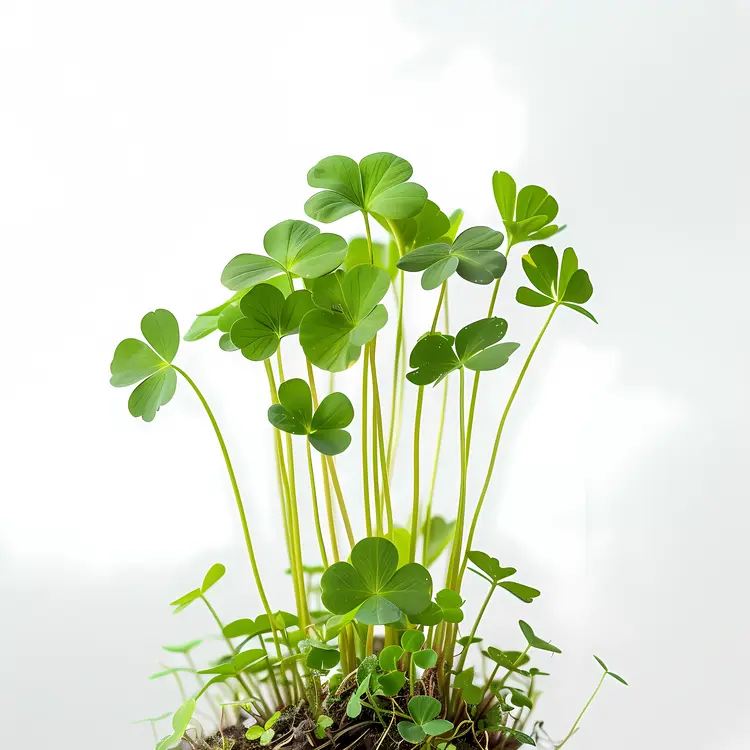 Green Clovers Growing