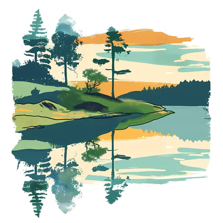 Scenic Landscape Reflection