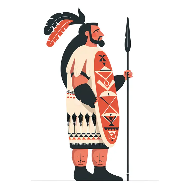 Tribal Warrior with Spear