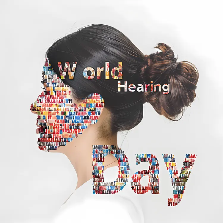 Profile Silhouette for World Hearing Day