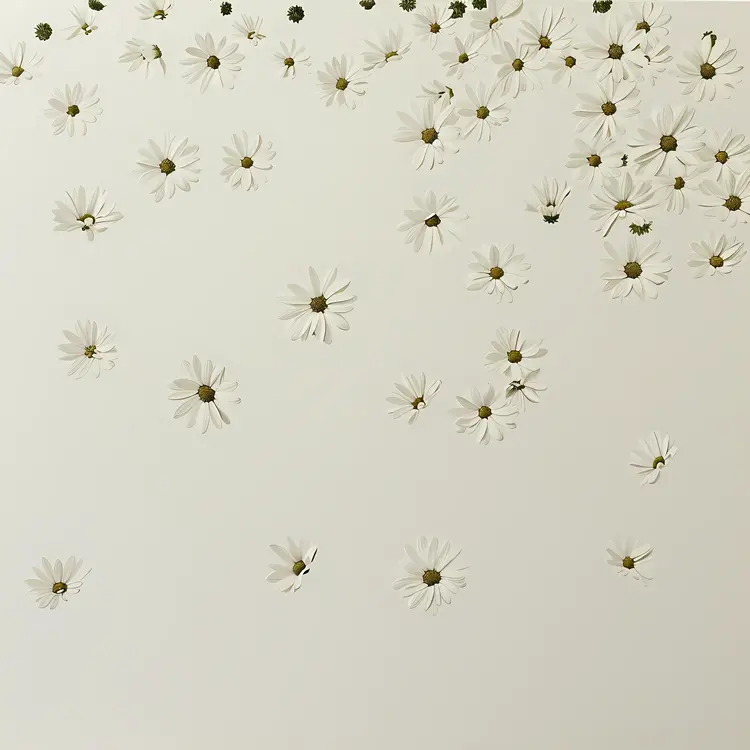 Scattered White Daisies