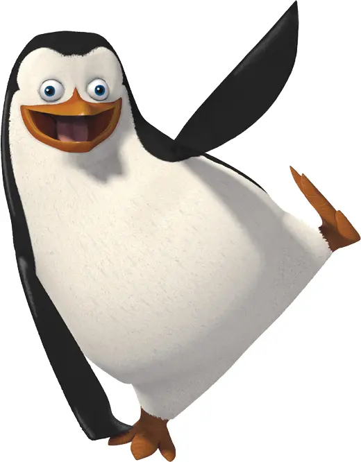Dancing Cartoon Penguin