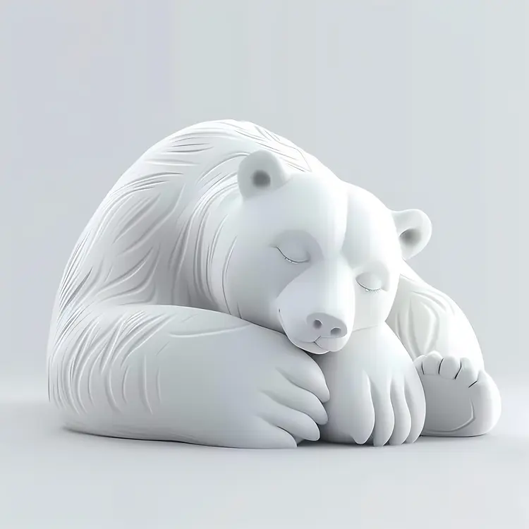 Sleeping White Bear