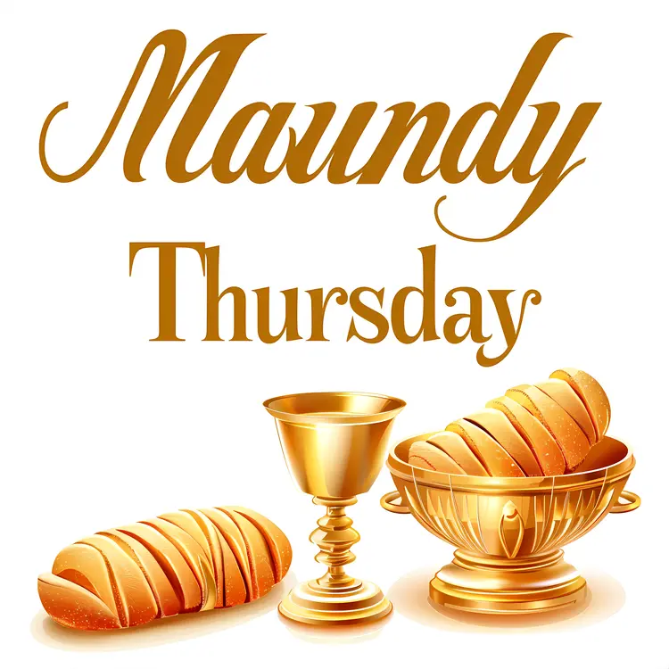 Maundy Thursday Celebration with Golden Chalice and Bread