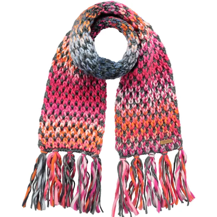 Vibrant Multicolored Knitted Scarf