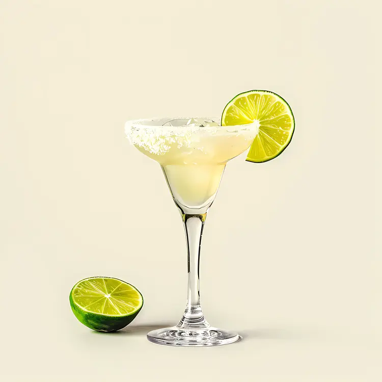 Simple Lime Margarita Cocktail