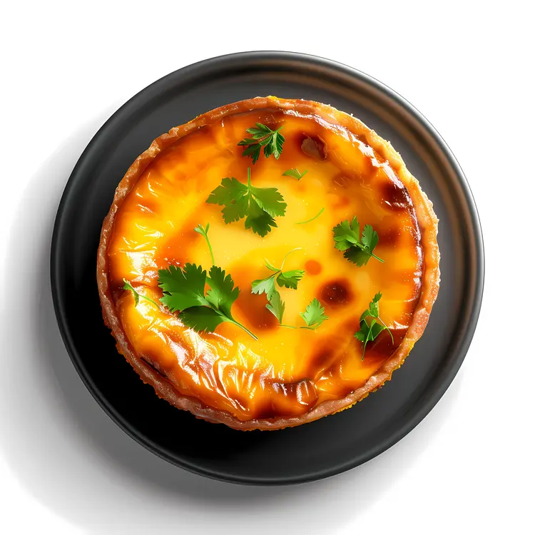 Custard Tart with Fresh Herbs