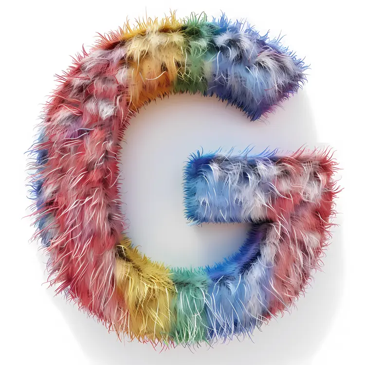 Furry Google Icon in Rainbow Colors