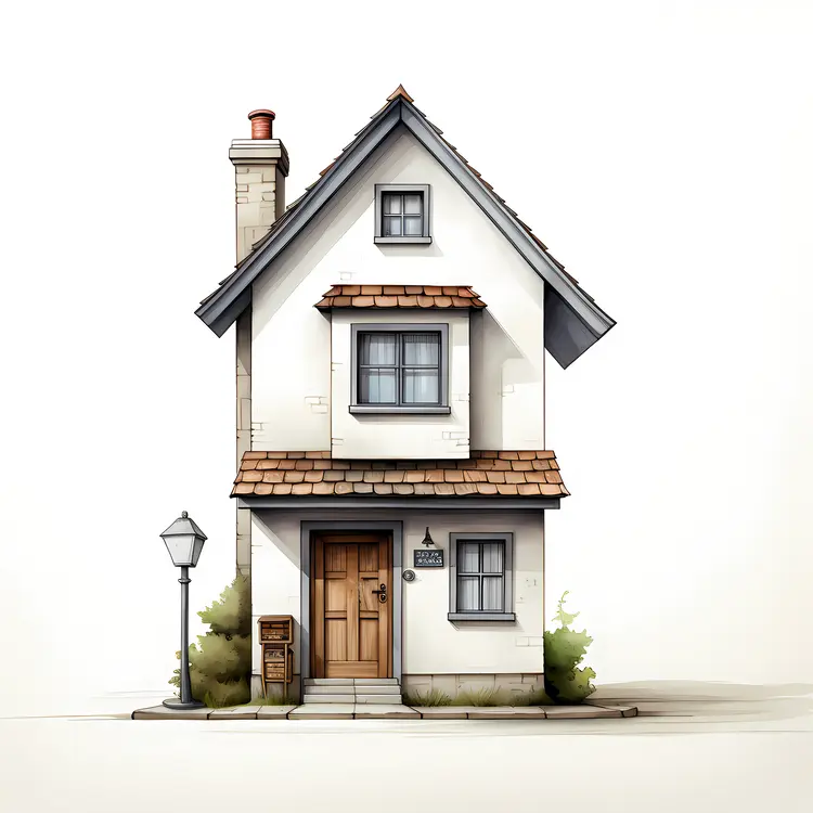 Small cute doodle house