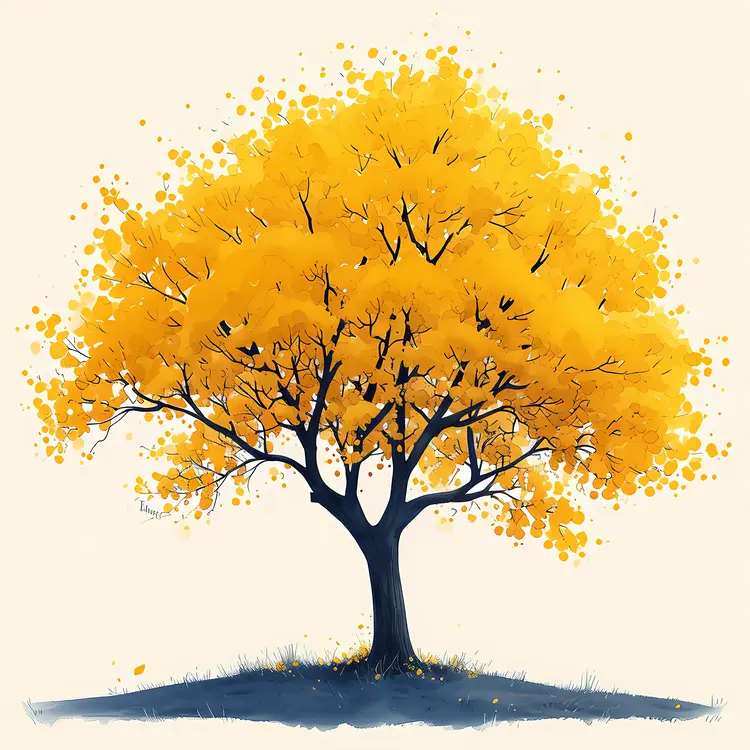 Yellow Tree in Autumn