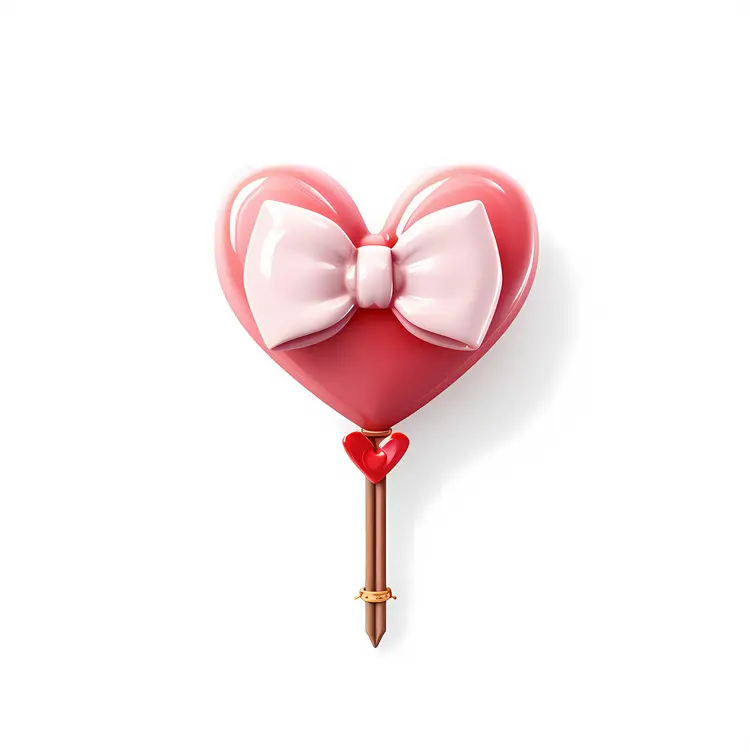Pink Heart with Bow