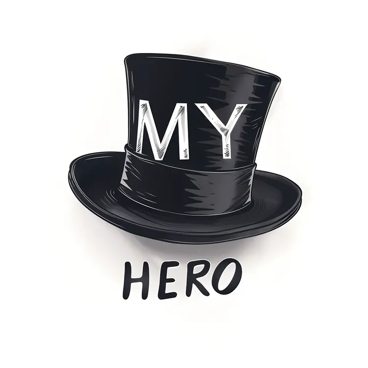 Black Hat with 'My Hero' Text