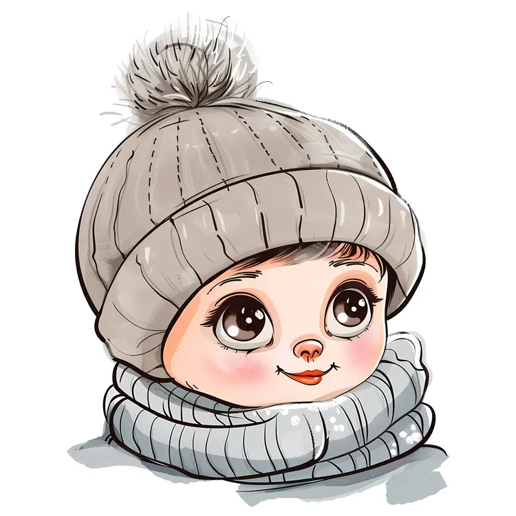 Cute Baby in Winter Hat