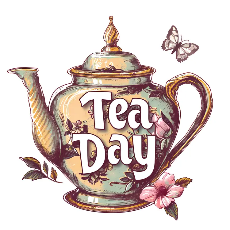 Tea Day Celebration with Teapot