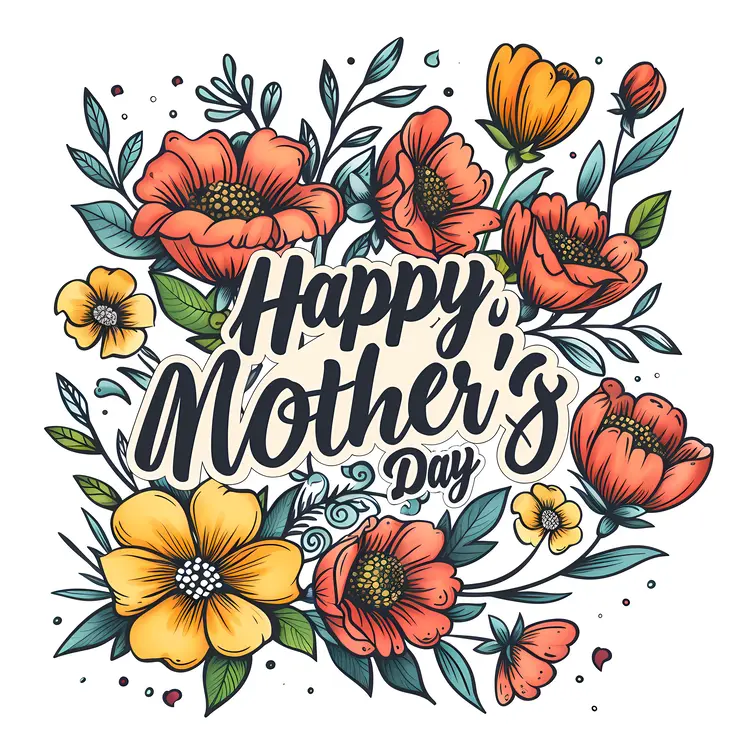 Happy Mother's Day Floral Greeting
