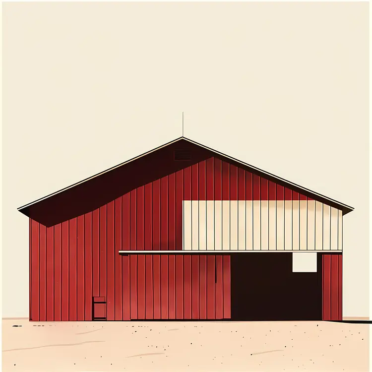 Red Barn Illustration