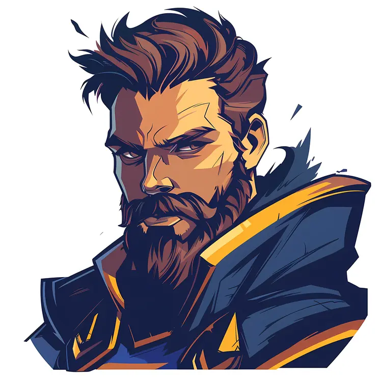 Bearded Man in Armor