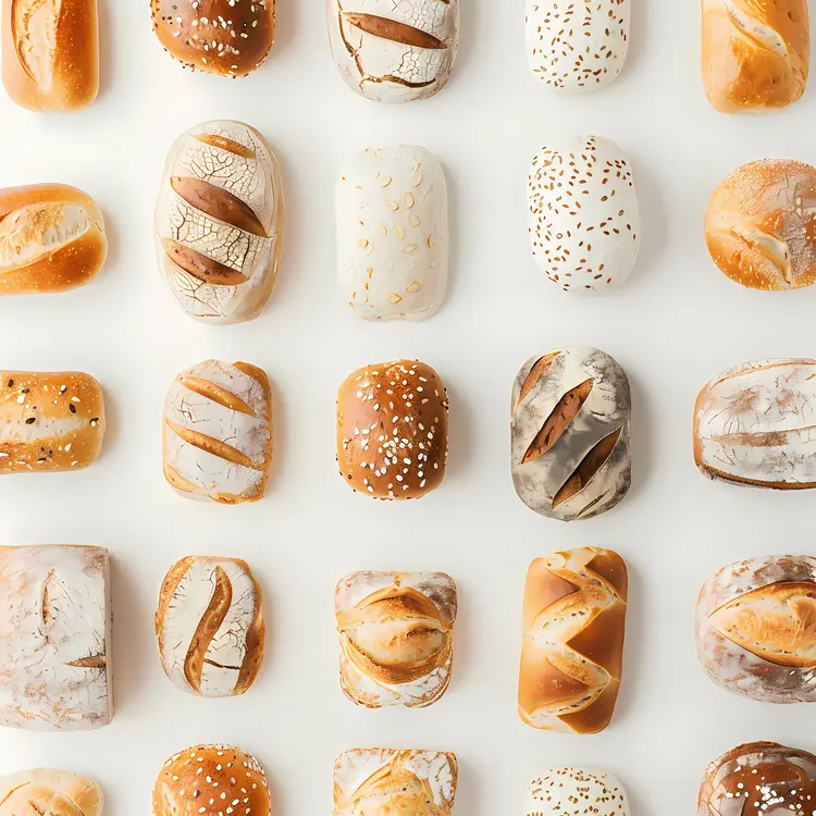 Assorted Freshly Baked Bread Loaves