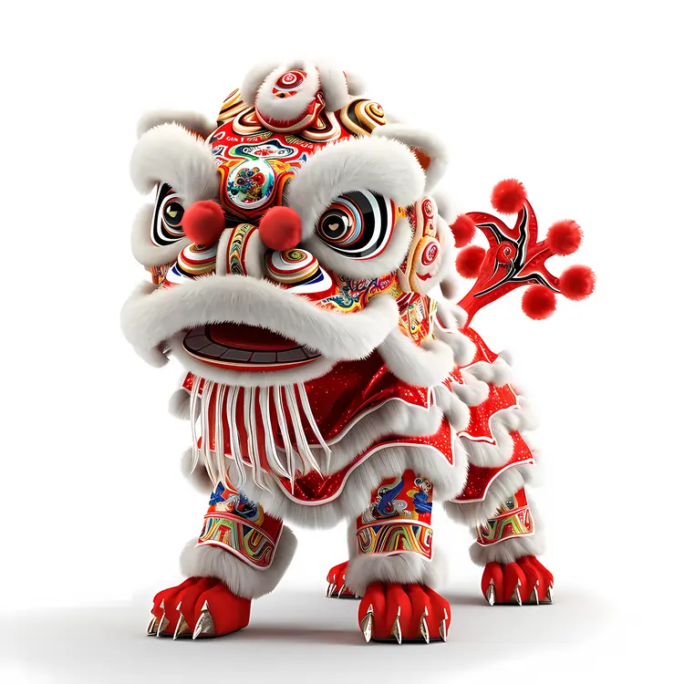 Decorative Lion Dance Costume for Chinese New Year