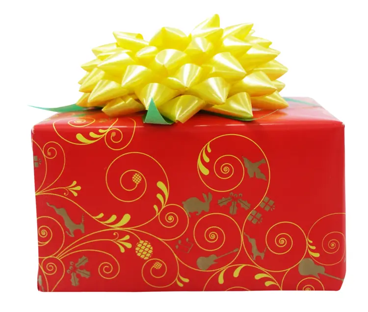 Red Gift Box with Yellow Bow