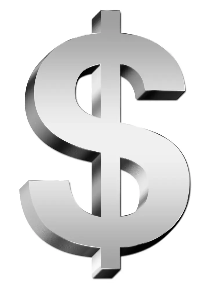 Silver Dollar Sign