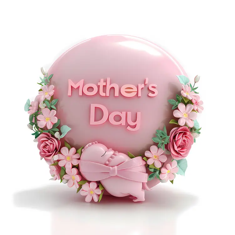 Mother's Day Pink Floral Design