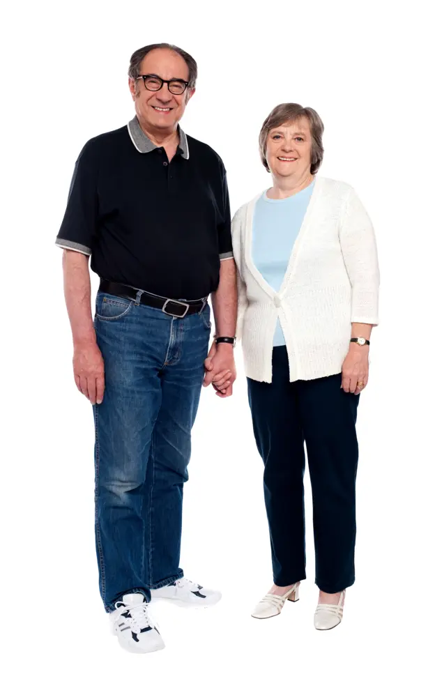 Elderly Couple Holding Hands