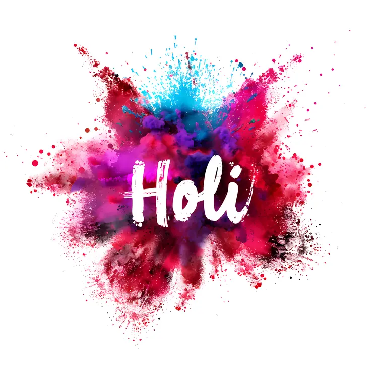 Colorful Holi Festival Celebration