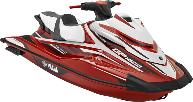 Red and White Yamaha Jet Ski