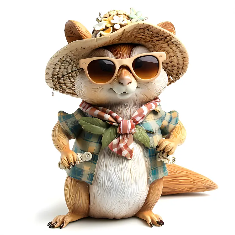 Cool Chipmunk with Sunglasses