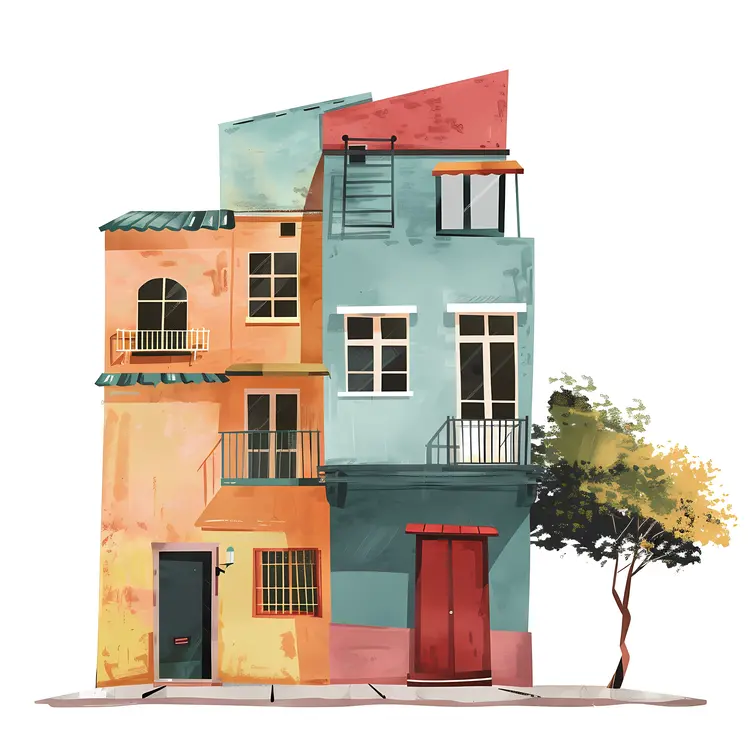 Colorful Urban Building
