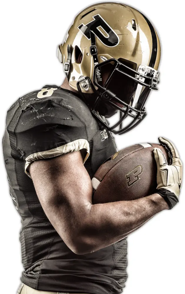 Black Football Player in Action