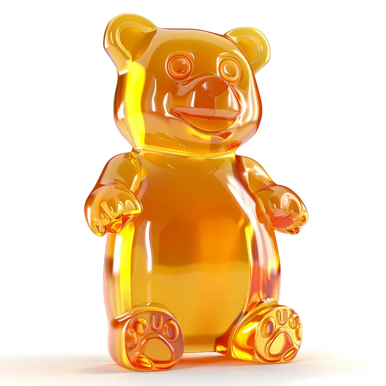 Large Orange Gummy Bear