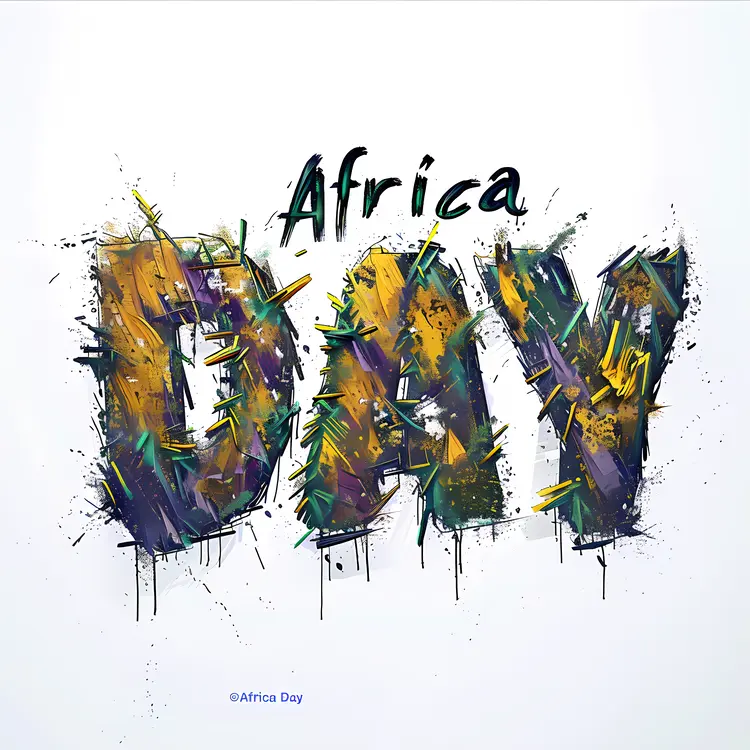 Artistic Africa Day Design