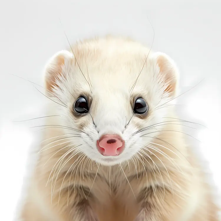 Cute White Ferret