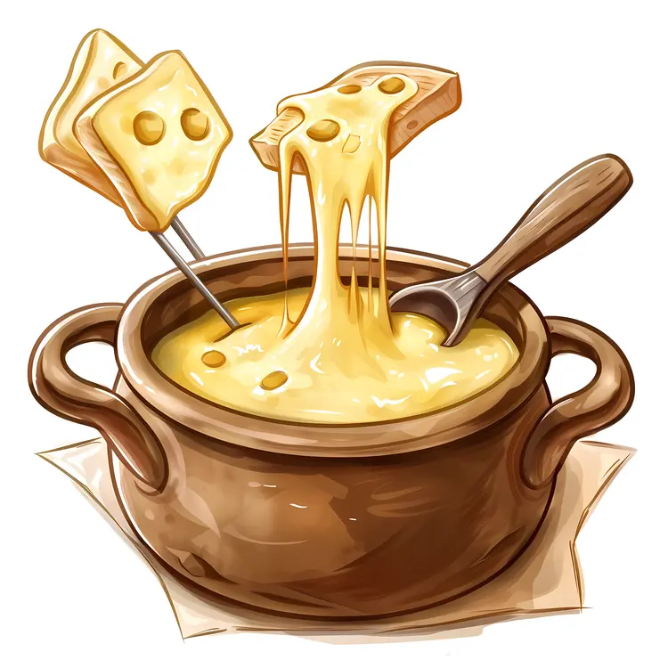 Cheese Fondue with Bread