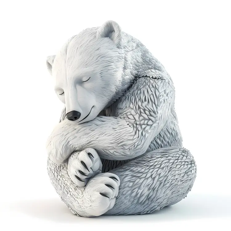 Sleeping Polar Bear