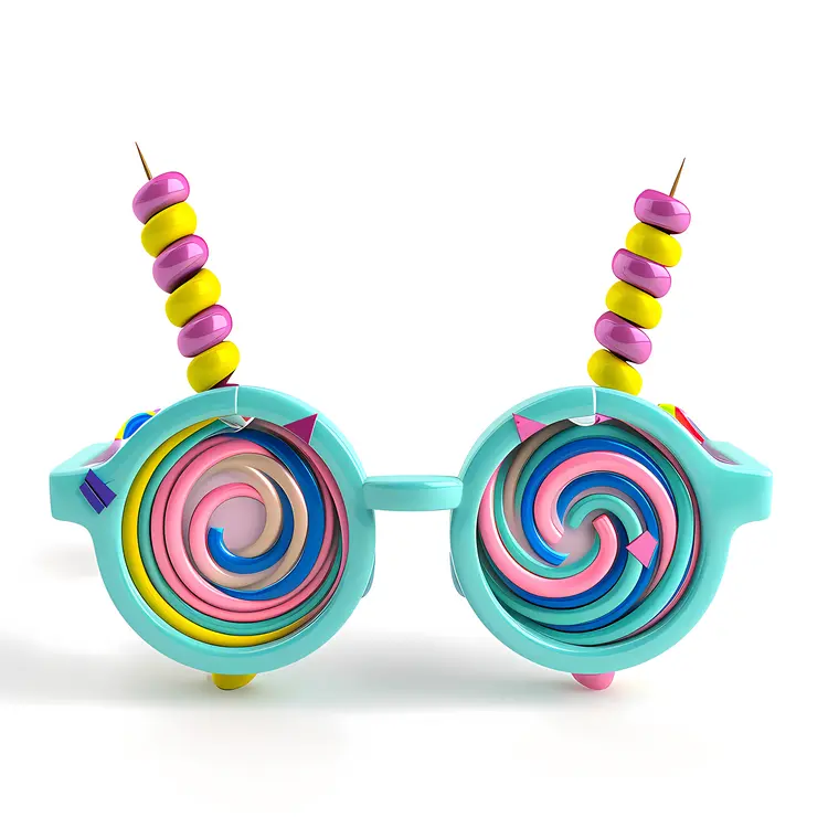 Colorful Spiral Glasses