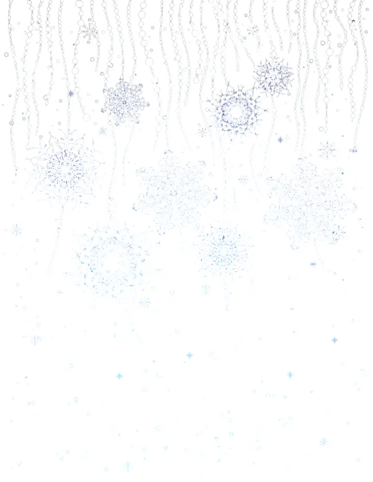 White Snowflakes Falling
