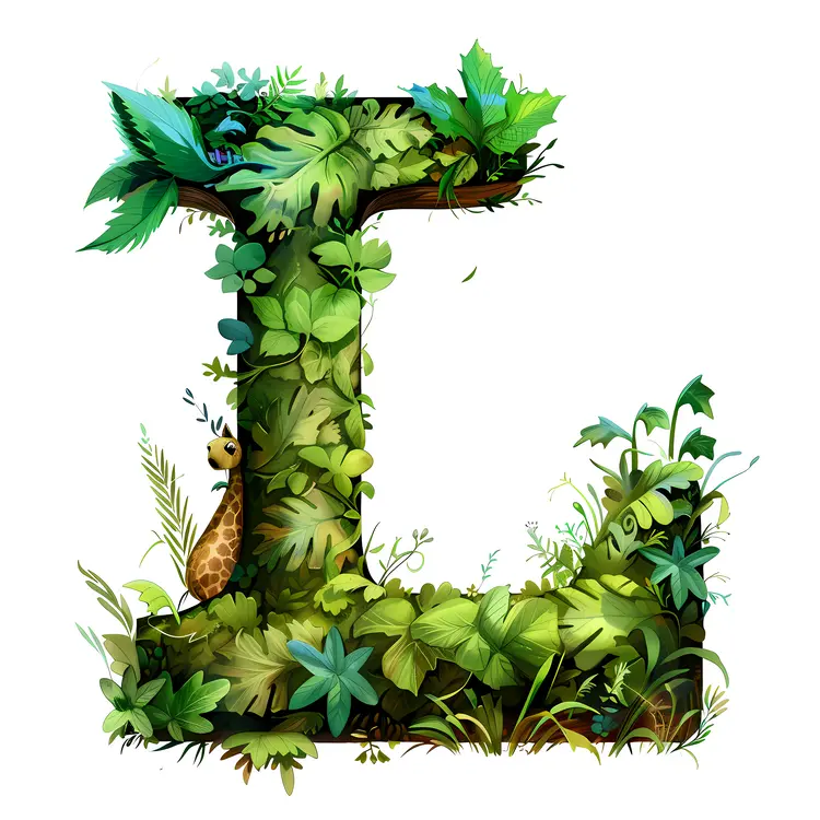 Nature-Inspired Letter L