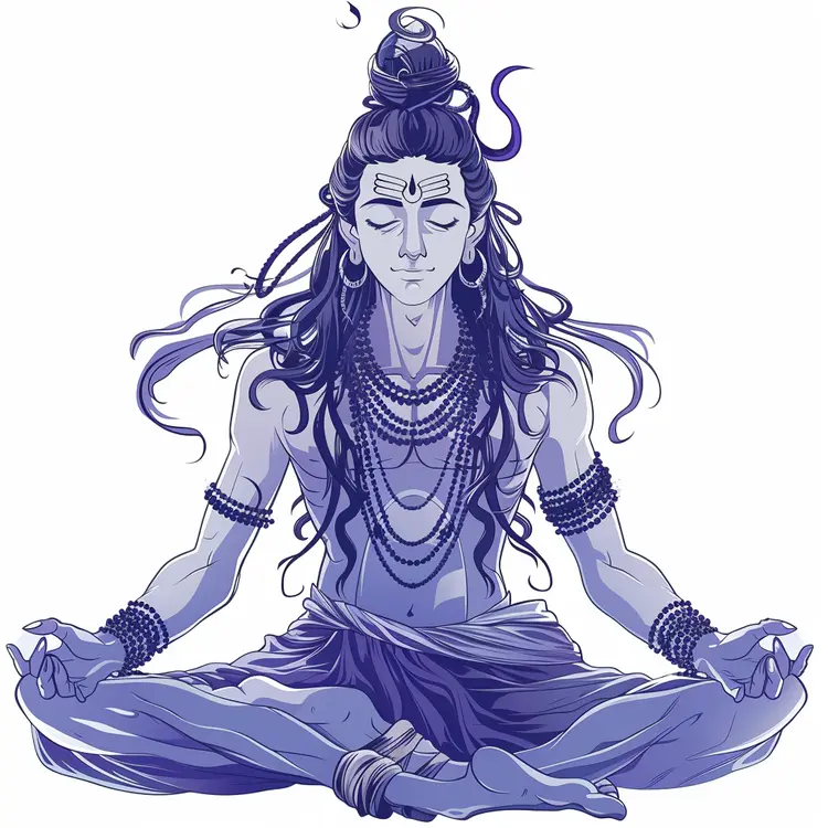 Meditating Figure in Calm State